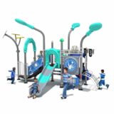 Sports Theme Commercial Outdoor Playground Kids Single Slide Play Structure Sports Theme Commercial Outdoor Playground Kids Single Slide Play Structure
